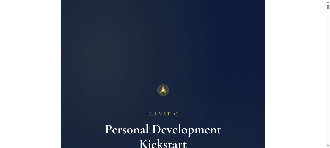Personal Development Kickstart